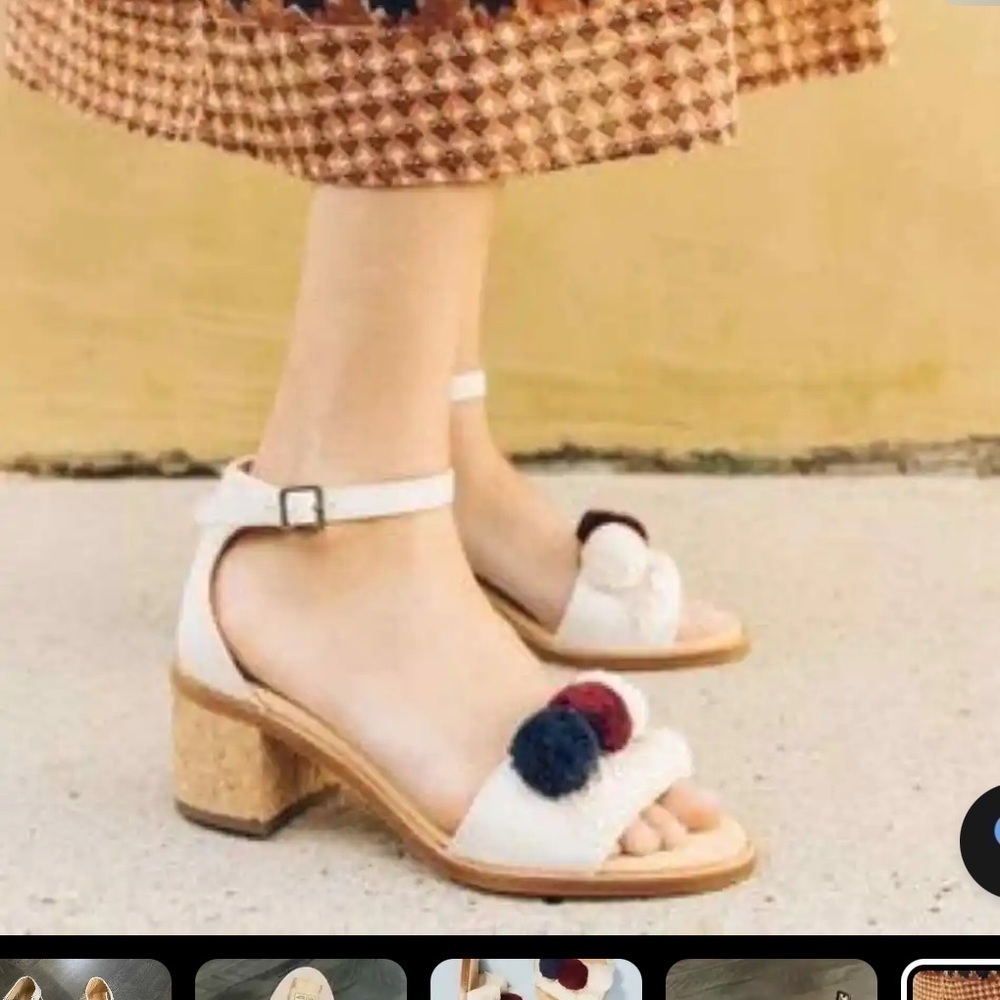 Soludos capri pompom heels